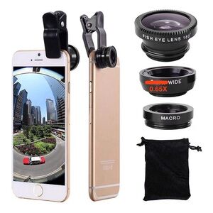 Old Shark Camera Lens Kit with Black Pouch